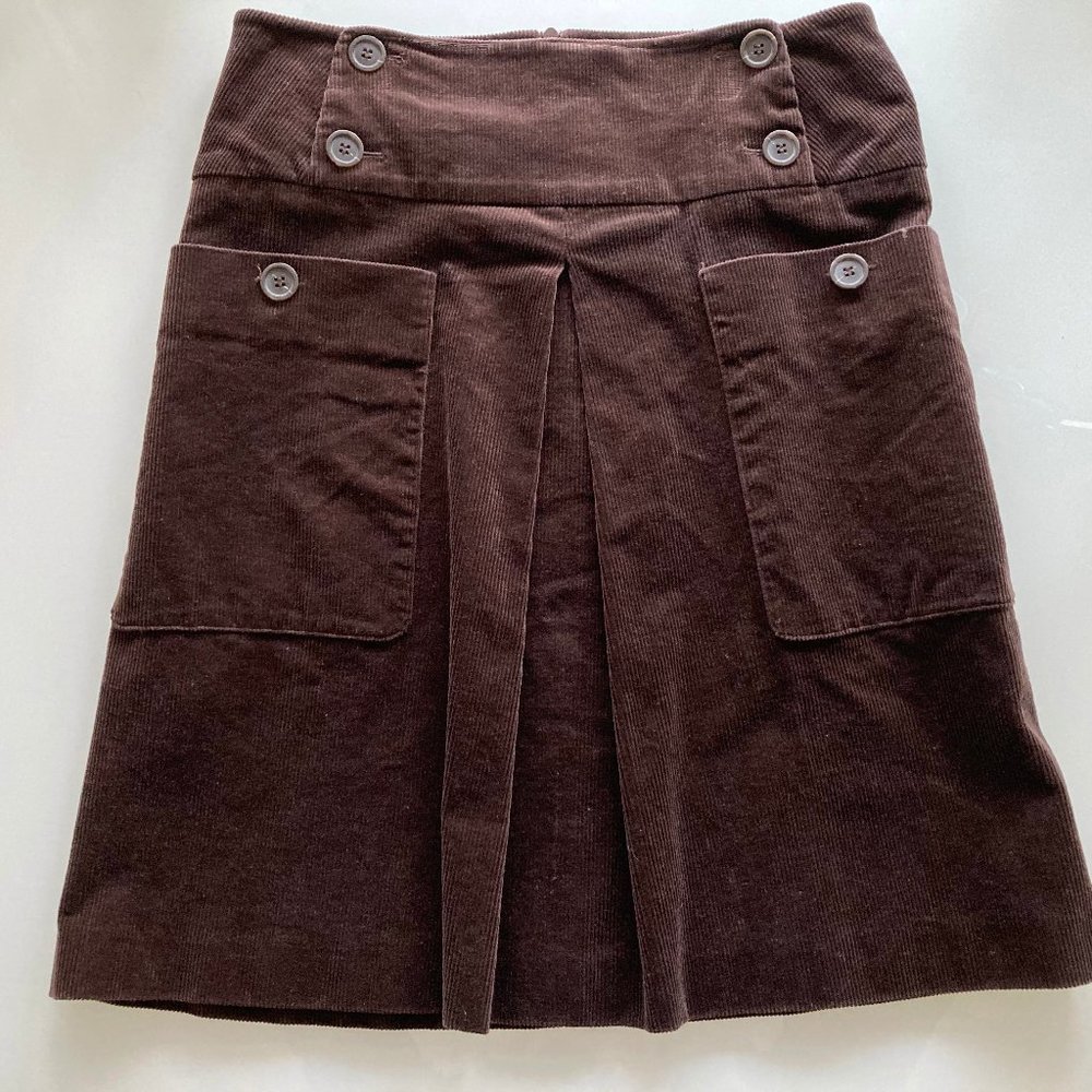 MNG Suit Brown Corduroy Skirt USA size 2